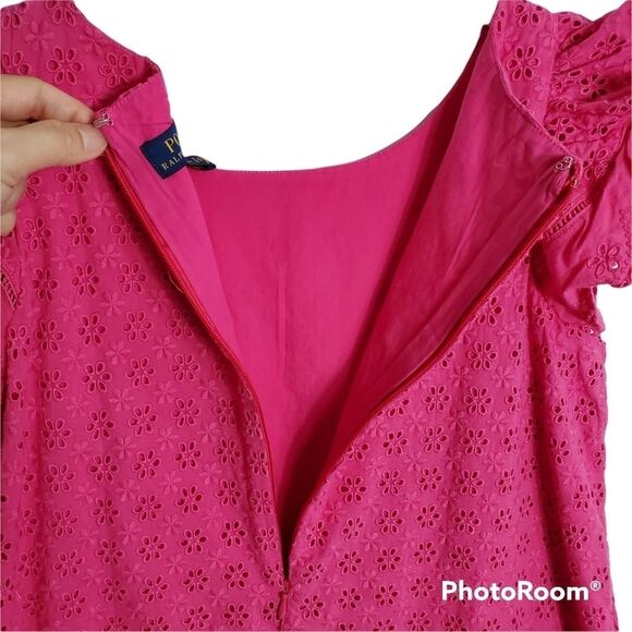 POLO Ralph‎ Lauren Eyelet Dress Size 12 - Picture 10 of 14
